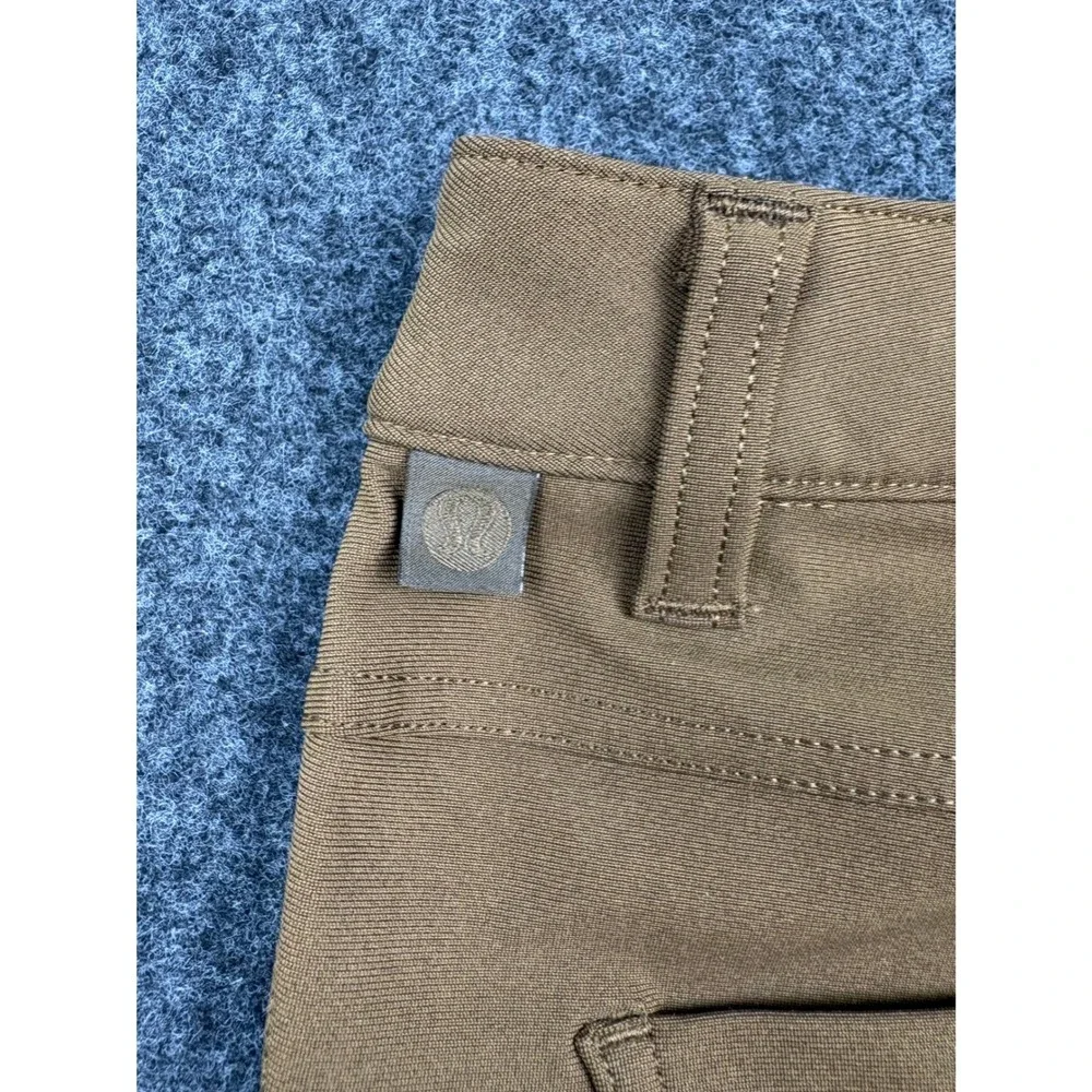 Lululemon ABC Pant Slim Fit 32 Tan Brown 5 Pocket Warpstreme Mens Trousers